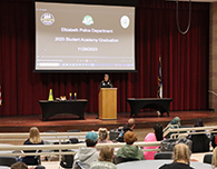  Law enforcement partnered with EHS to provide a student police academy and celebrated its completio